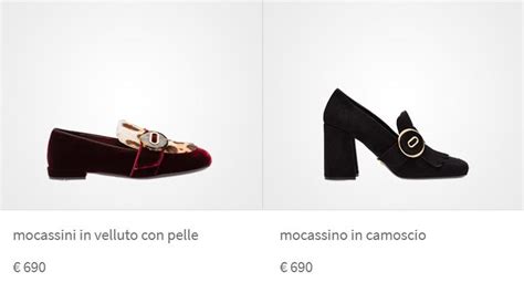 Scarpe basse da donna mocassino PRADA 